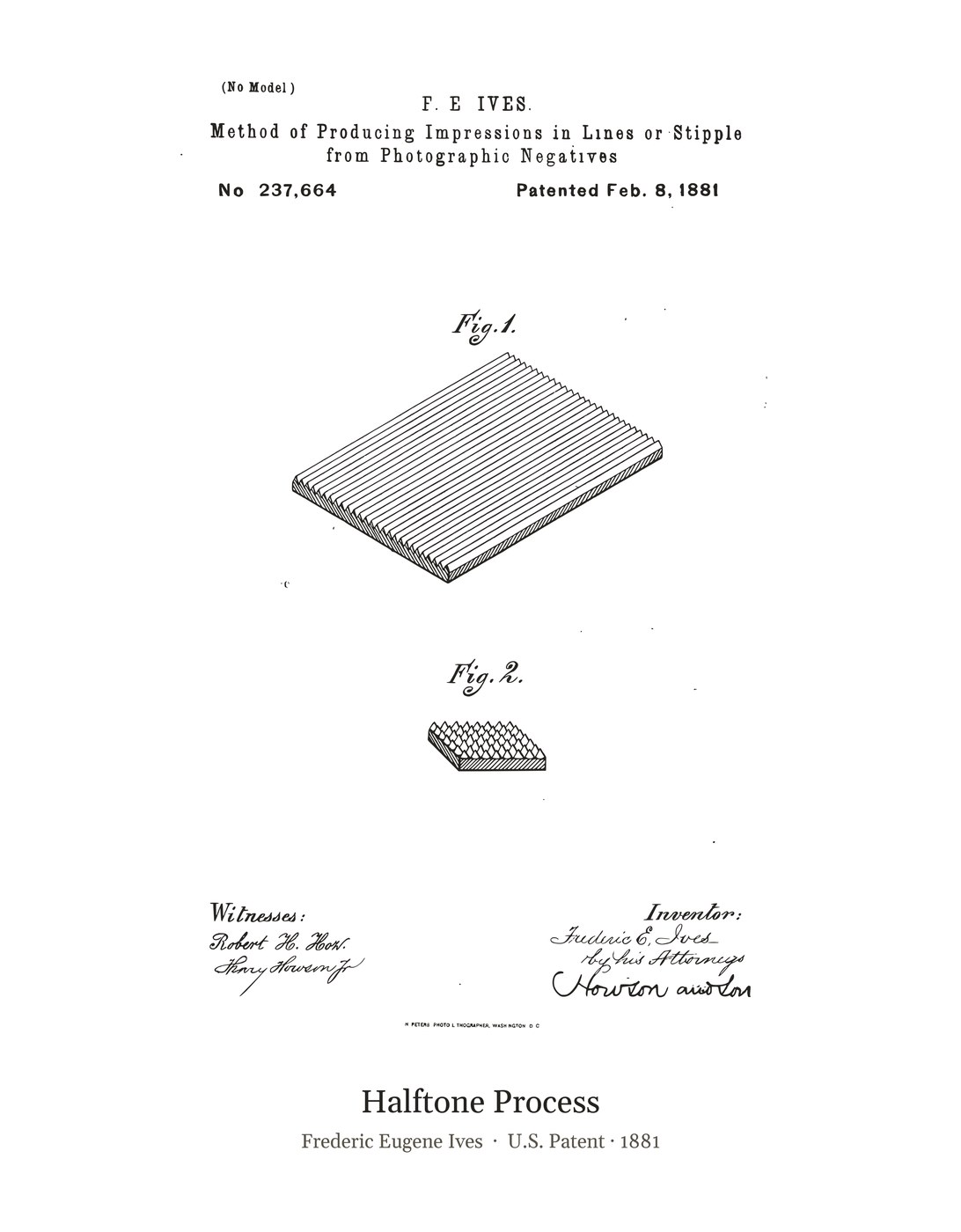 Halftone Process patent art print