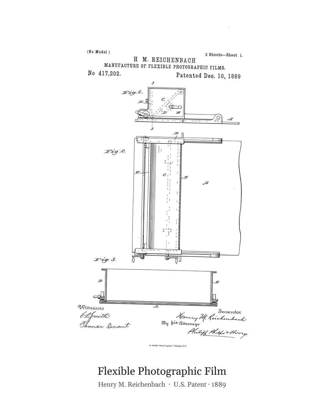 Flexible Photographic Film patent art print